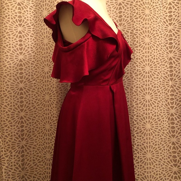Slate & Willow Red Ruffle Size 4 Dress - Picture 4 of 11